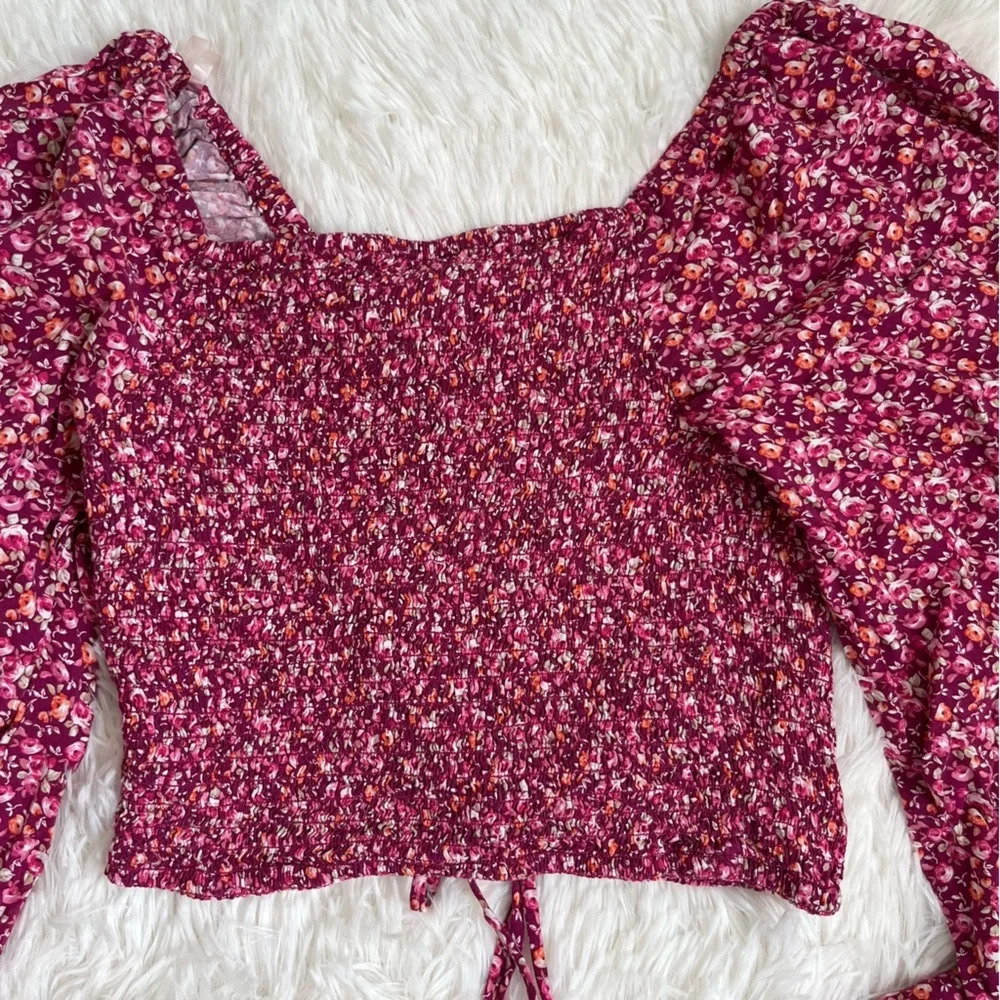 Aeropostale NWT Floral Crop Top Size XS - Picture 7 of 11